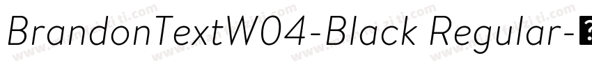 BrandonTextW04-Black Regular字体转换